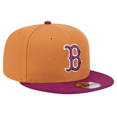 Boston Red Sox New Era Color Pack Two-Tone 9FIFTY Snapback Hat - Brown/Purple Hats