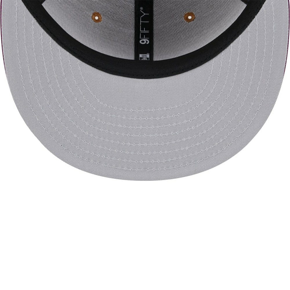 Atlanta Braves New Era Color Pack Two-Tone 9FIFTY Snapback Hat - Brown/Purple Hats
