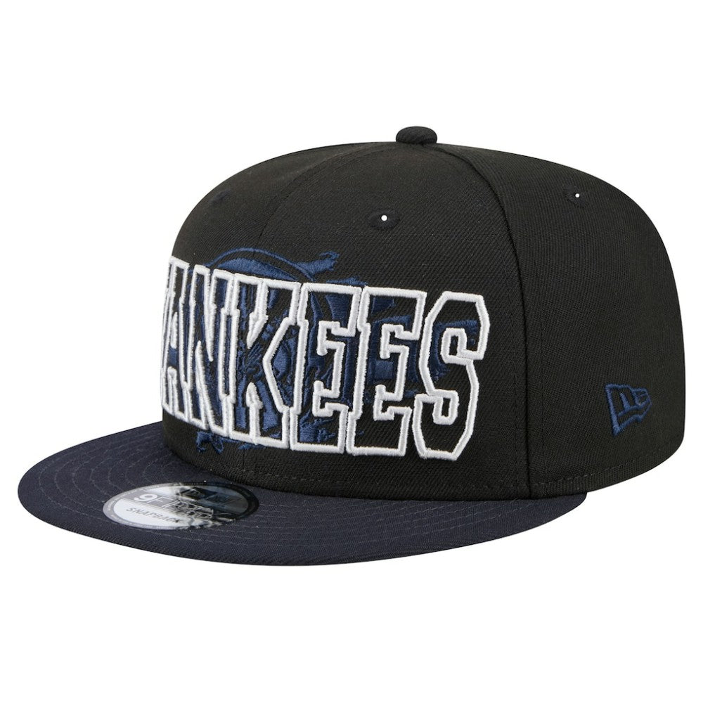New York Yankees New Era Splatter 9FIFTY Snapback Hat - Black Hats