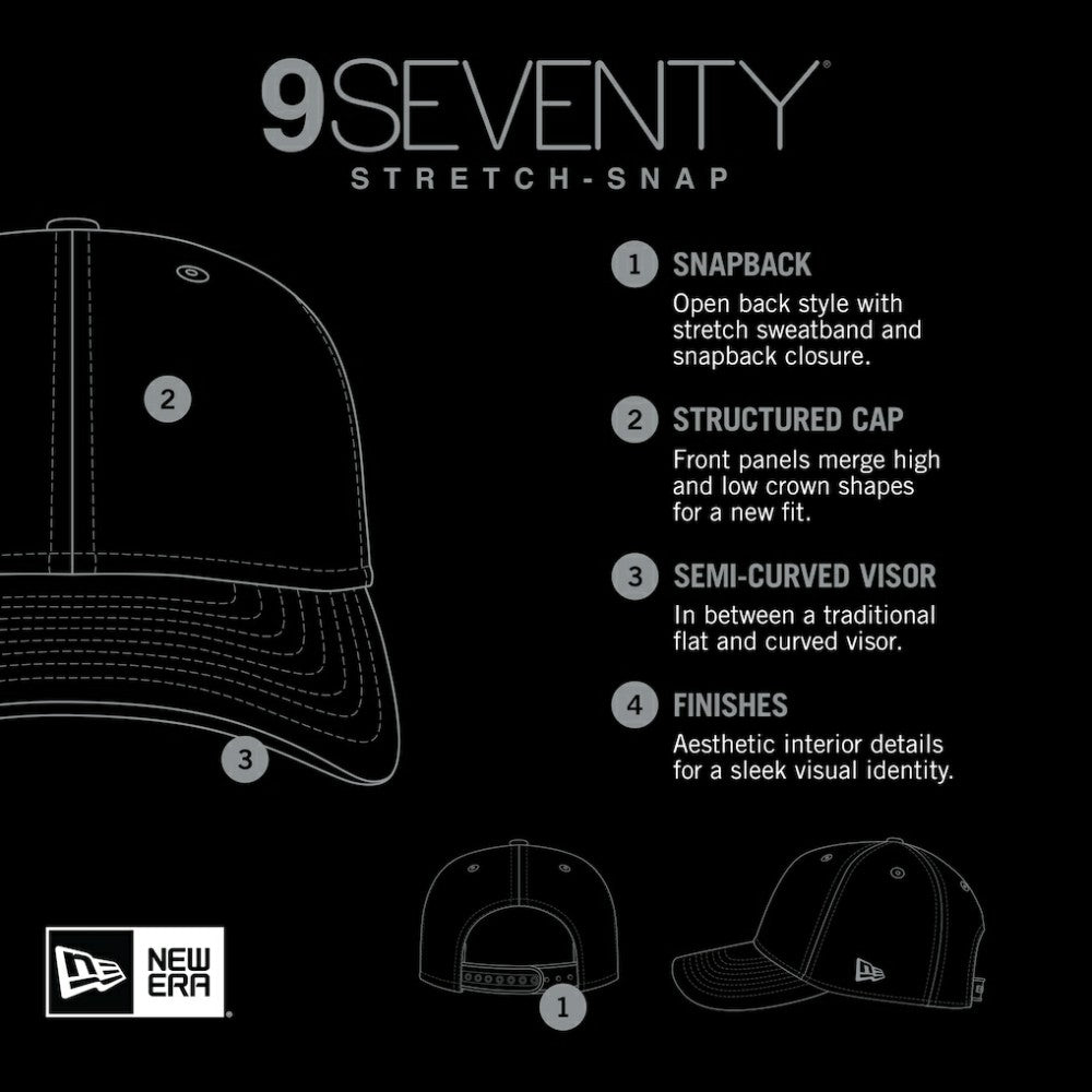 St. Louis Cardinals New Era Labeled 9SEVENTY Stretch-Snap Hat - Red Hats