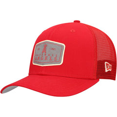 Los Angeles Angels New Era Labeled 9SEVENTY Stretch-Snap Adjustable Hat - Red Hats