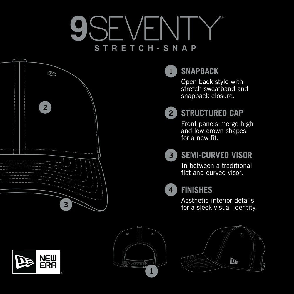Los Angeles Angels New Era Labeled 9SEVENTY Stretch-Snap Adjustable Hat - Red Hats