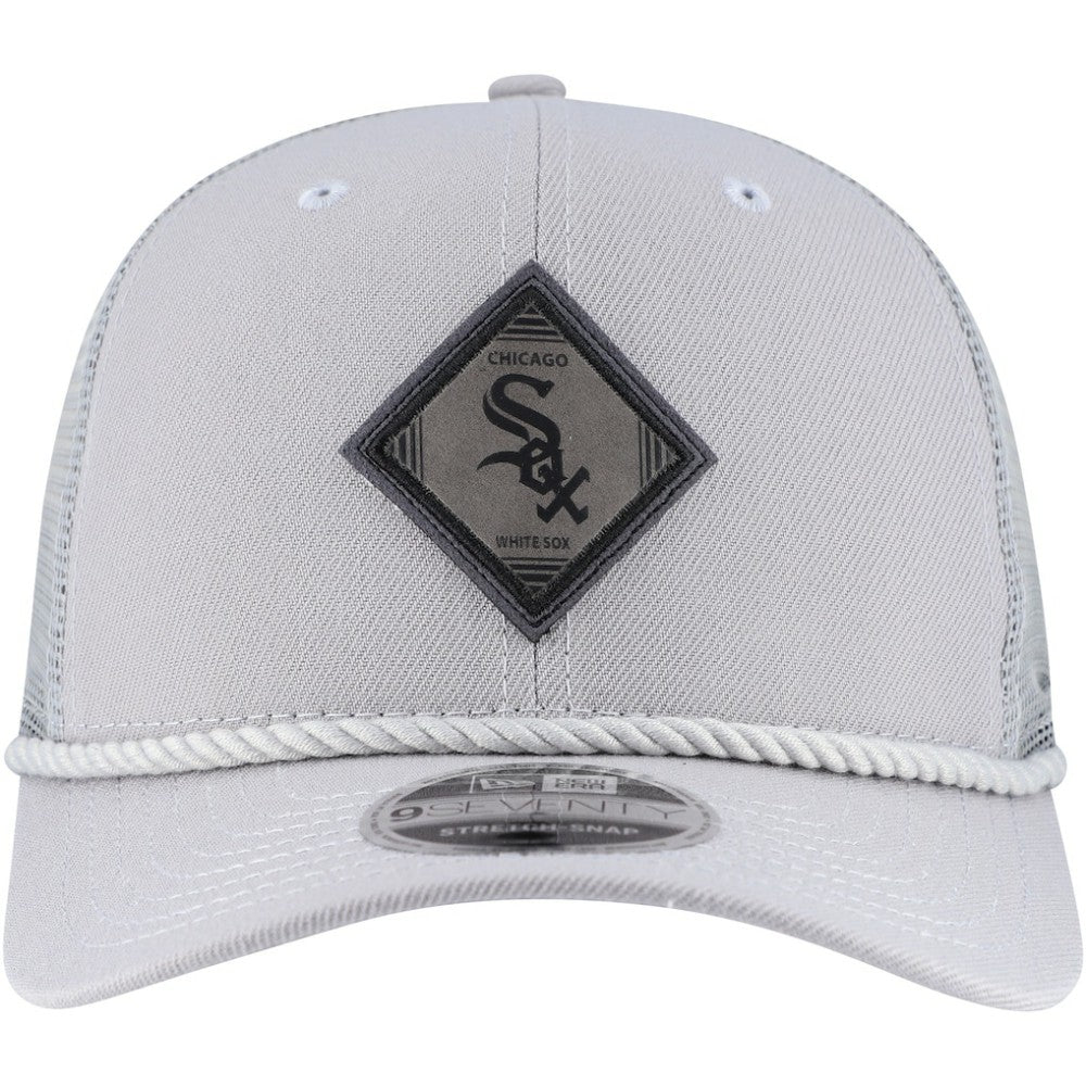 Chicago White Sox New Era Logo 9SEVENTY Stretch-Snap Adjustable Hat - Gray Hats