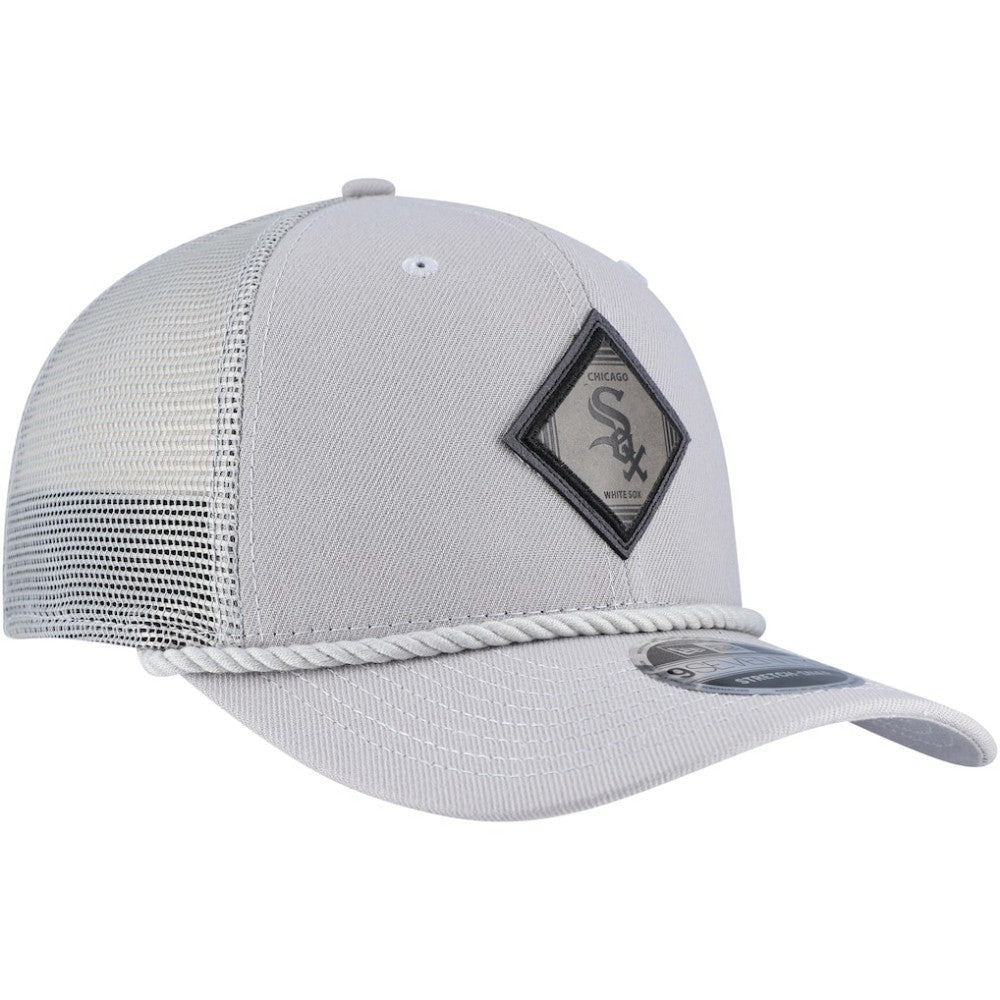Chicago White Sox New Era Logo 9SEVENTY Stretch-Snap Adjustable Hat - Gray Hats