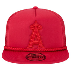 Los Angeles Angels New Era Tone Foam Meshback Golfer Snapback Hat - Red Hats