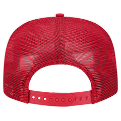 Los Angeles Angels New Era Tone Foam Meshback Golfer Snapback Hat - Red Hats