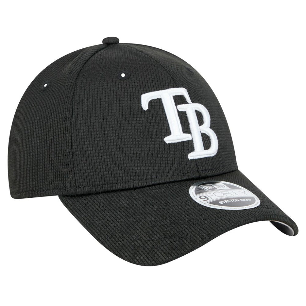 Tampa Bay Rays New Era Pivot 9FORTY Adjustable Hat - Black Hats
