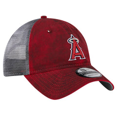 Los Angeles Angels New Era Team Slick Trucker 9TWENTY Adjustable Hat - Red Hats