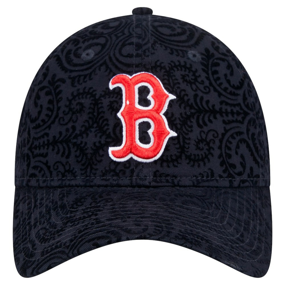 Boston Red Sox New Era Women's Flair 9TWENTY Adjustable Hat - Navy Hats