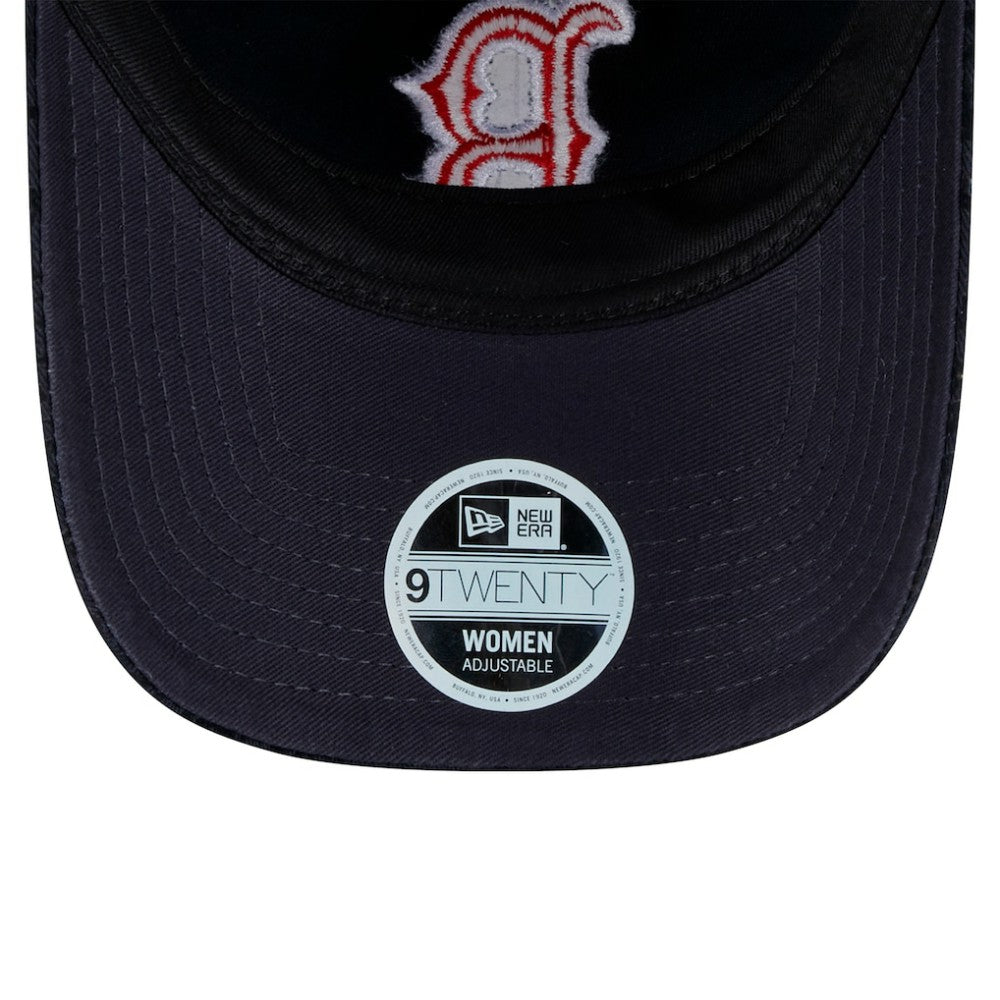 Boston Red Sox New Era Women's Flair 9TWENTY Adjustable Hat - Navy Hats