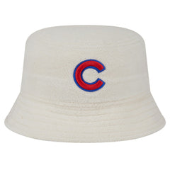 Chicago Cubs New Era Women's Chrome Cozy Bucket Hat - White Hats