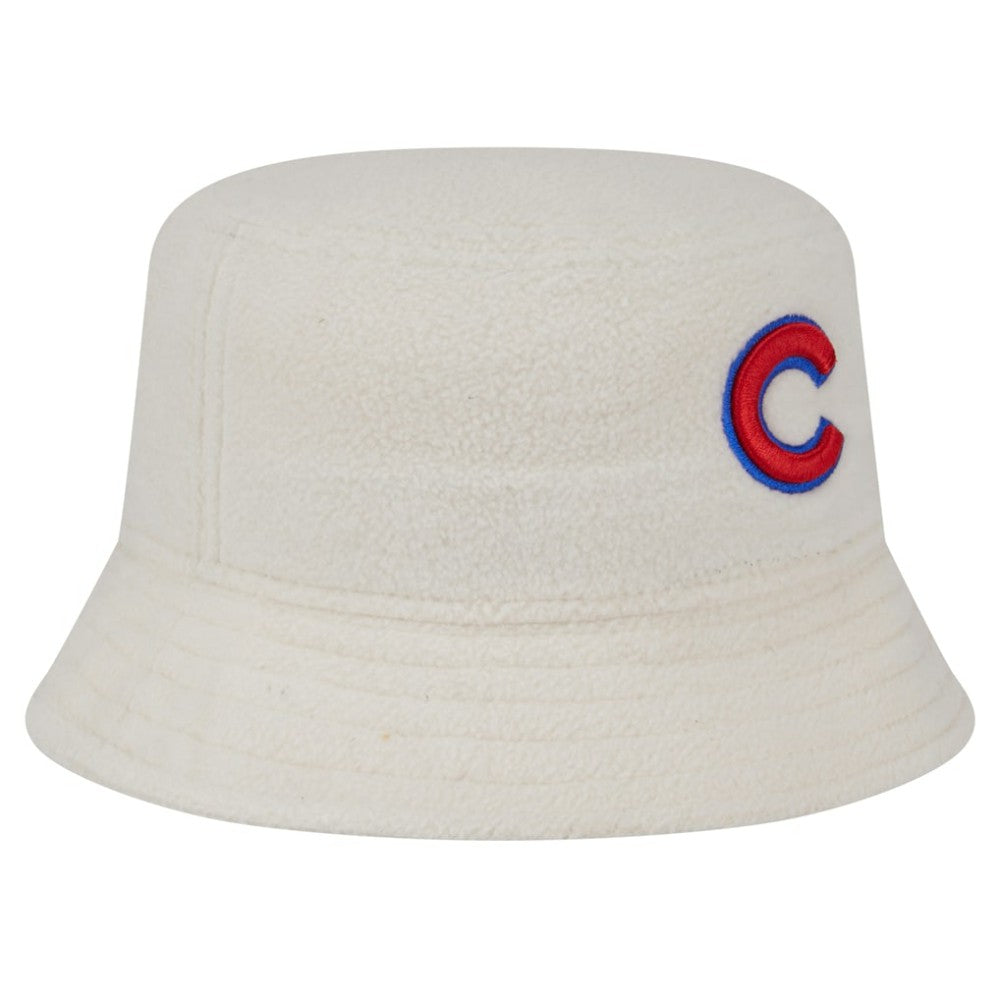 Chicago Cubs New Era Women's Chrome Cozy Bucket Hat - White Hats