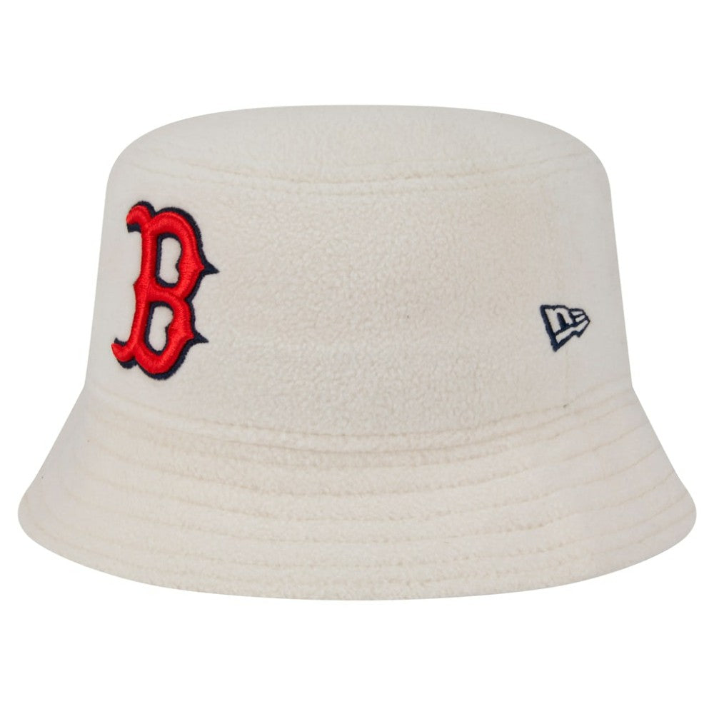 Boston Red Sox New Era Women's Chrome Cozy Bucket Hat - White Hats