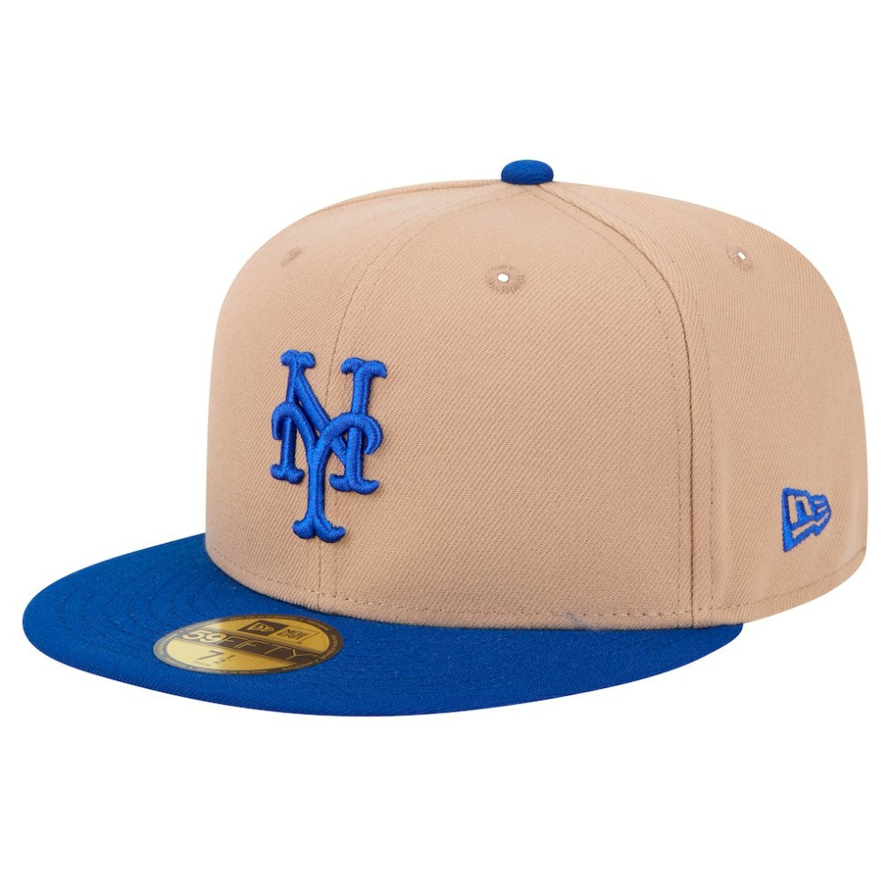 New York Mets New Era 59FIFTY Fitted Hat - Khaki Hats