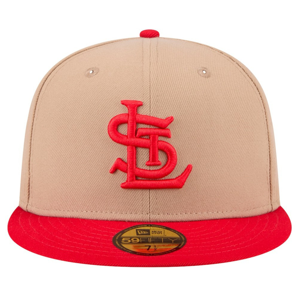 St. Louis Cardinals New Era 59FIFTY Fitted Hat - Khaki Hats