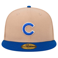 Chicago Cubs New Era 59FIFTY Fitted Hat - Khaki Hats