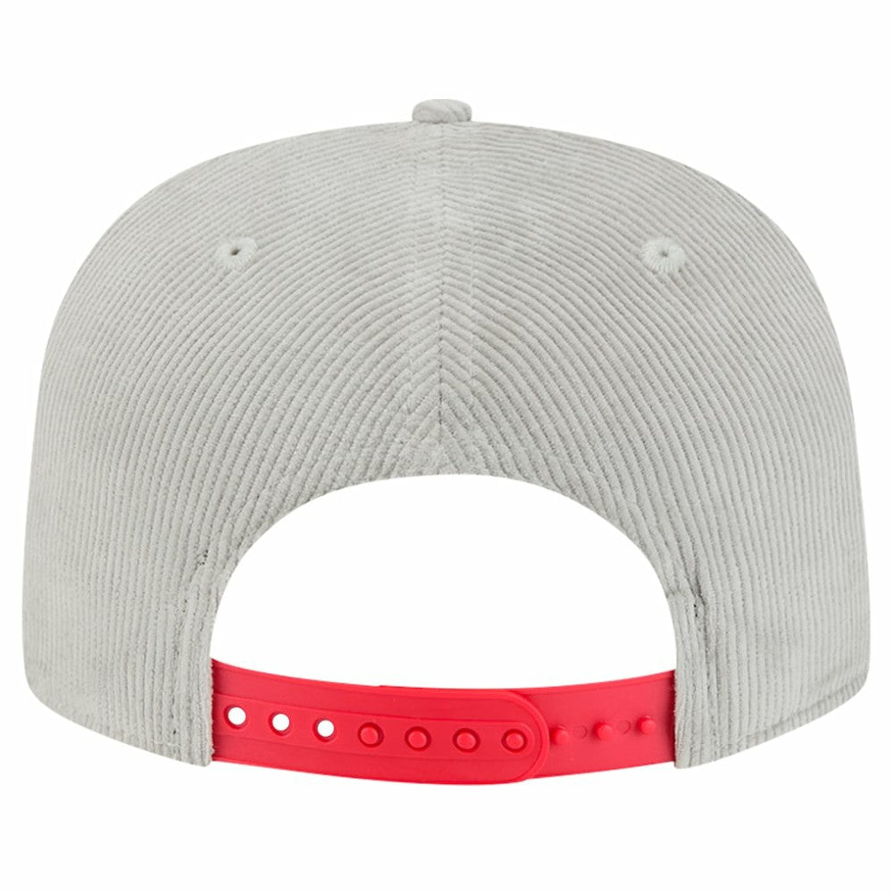 New Era Chicago Cubs Gray Corduroy Golfer Snapback Hat Hats
