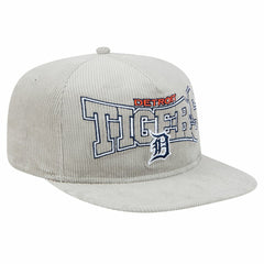 New Era Detroit Tigers Gray Corduroy Golfer Snapback Hat Hats