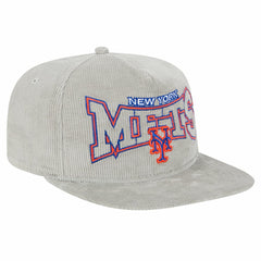 New Era New York Mets Gray Corduroy Golfer Snapback Hat Hats