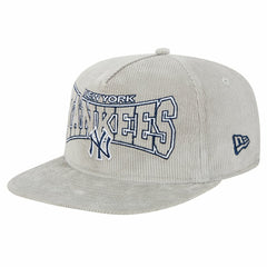 New Era New York Yankees Gray Corduroy Golfer Snapback Hat Hats