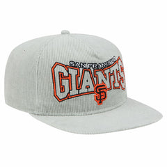 New Era San Francisco Giants Gray Corduroy Golfer Snapback Hat Hats