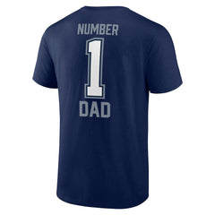 Dallas Cowboys #1 Dad T-Shirt - Navy T-shirts