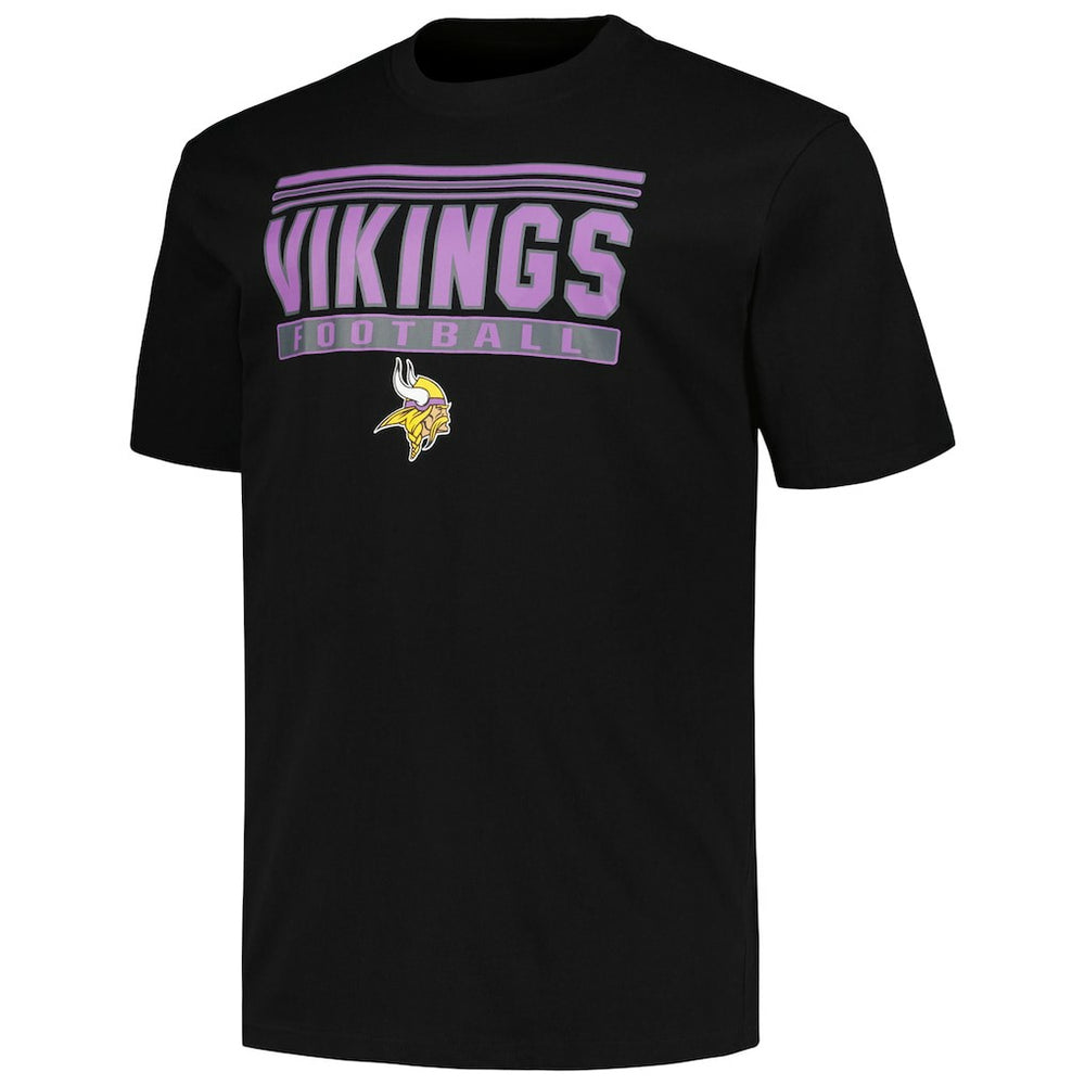Minnesota Vikings Big & Tall Pop T-Shirt - Black T-shirts
