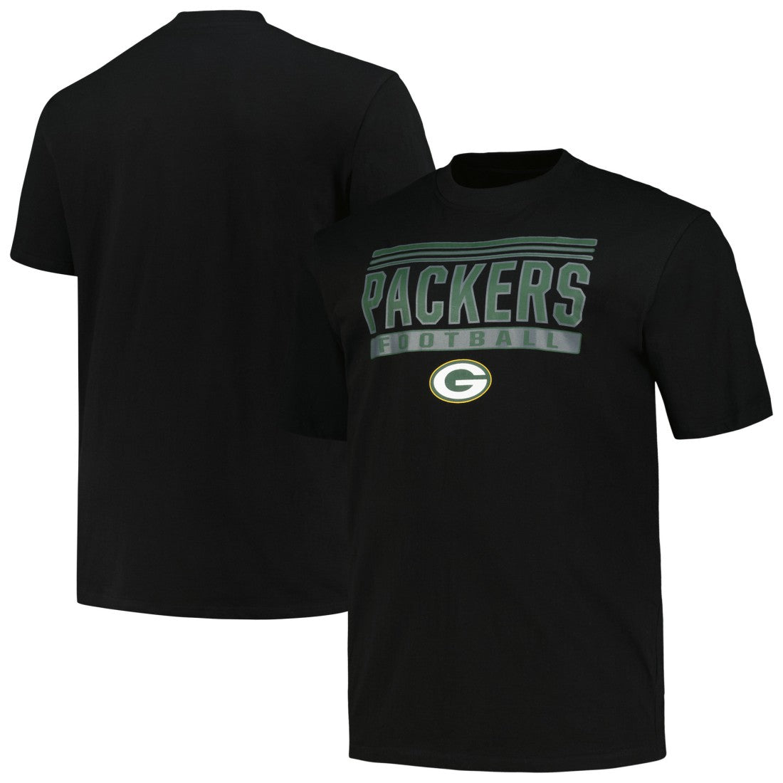 Green Bay Packers Big & Tall Pop T-Shirt - Black T-shirts