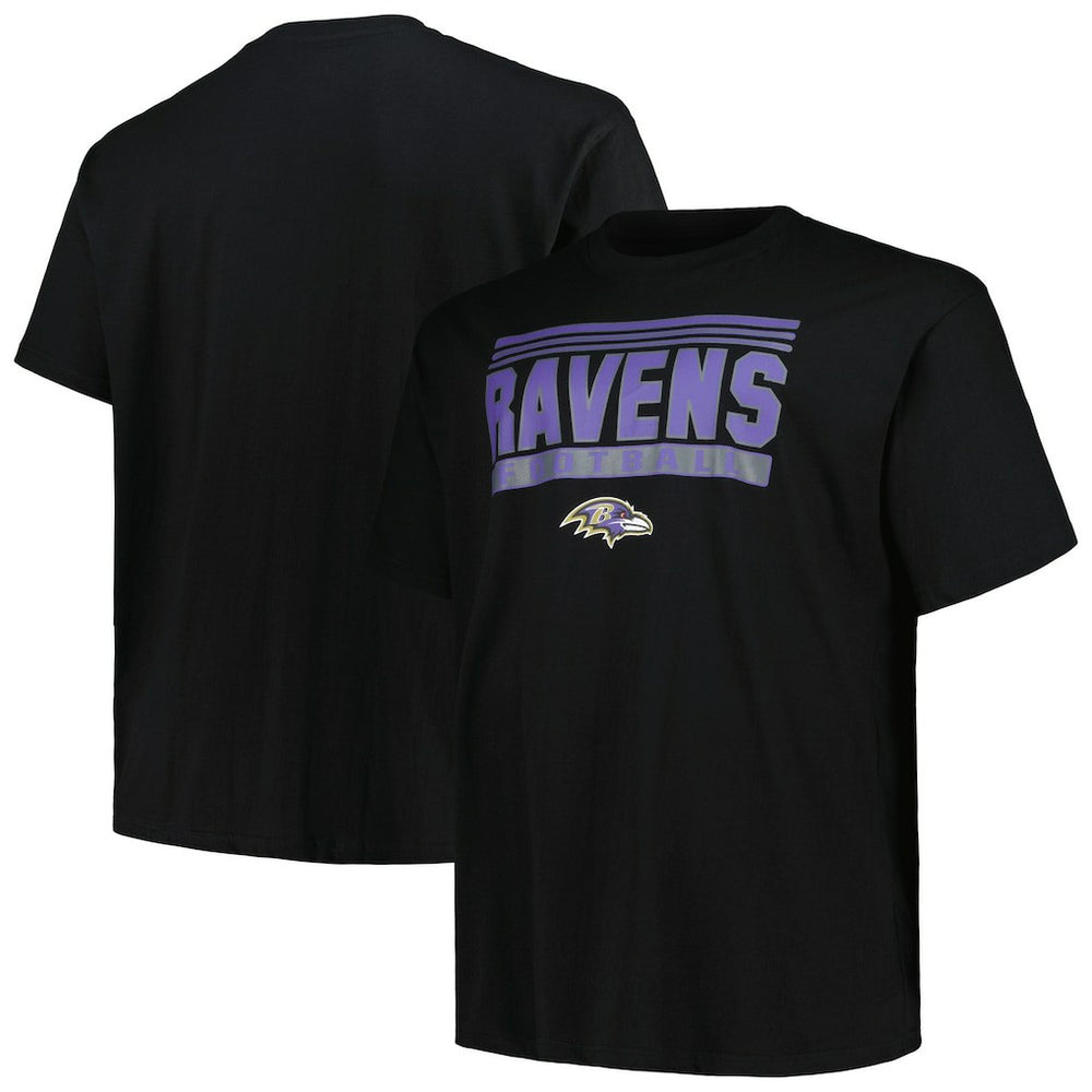 Baltimore Ravens Big & Tall Pop T-Shirt - Black T-shirts