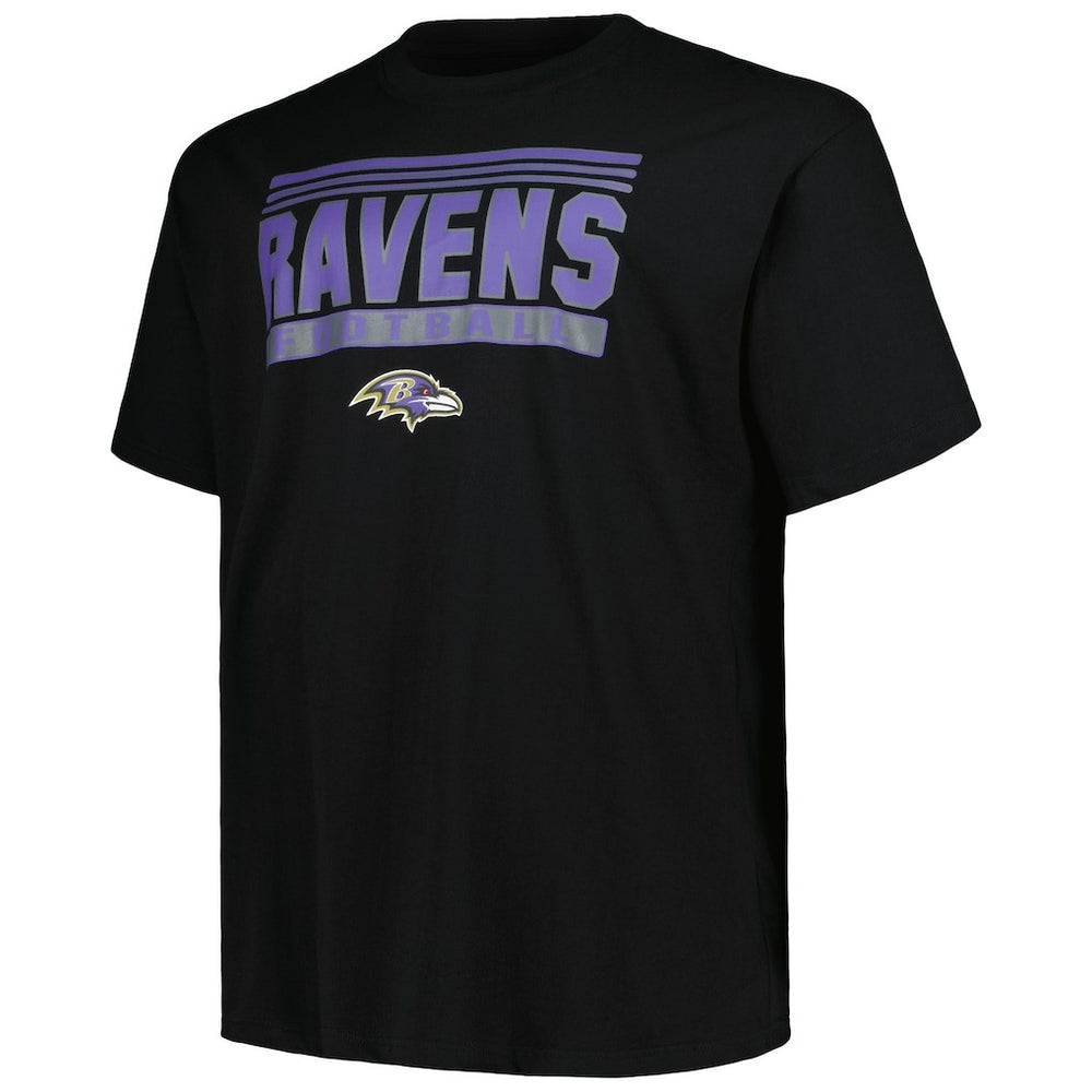 Baltimore Ravens Big & Tall Pop T-Shirt - Black T-shirts