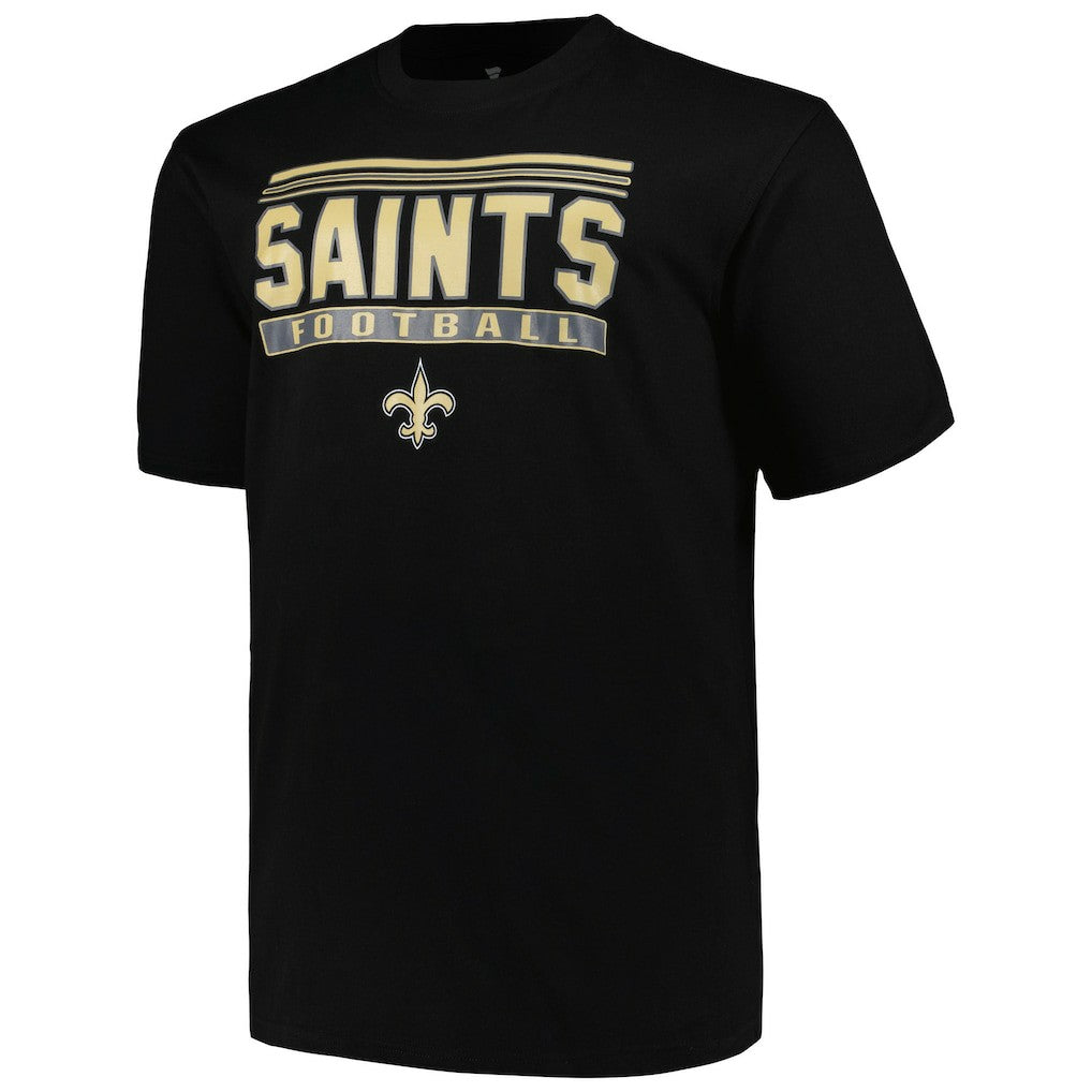 New Orleans Saints Big & Tall Pop T-Shirt - Black T-shirts