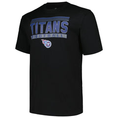 Tennessee Titans Big & Tall Pop T-Shirt - Black T-shirts