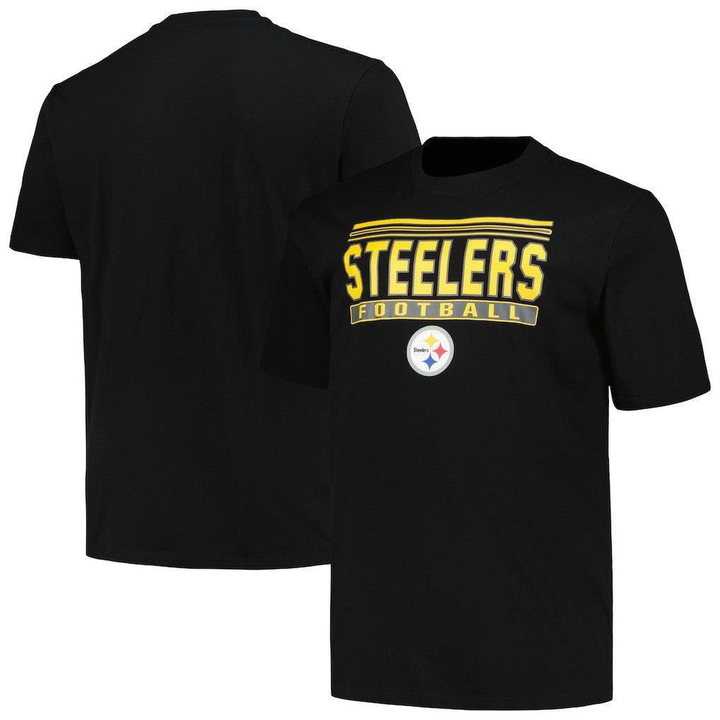 Pittsburgh Steelers Big & Tall Pop T-Shirt - Black T-shirts