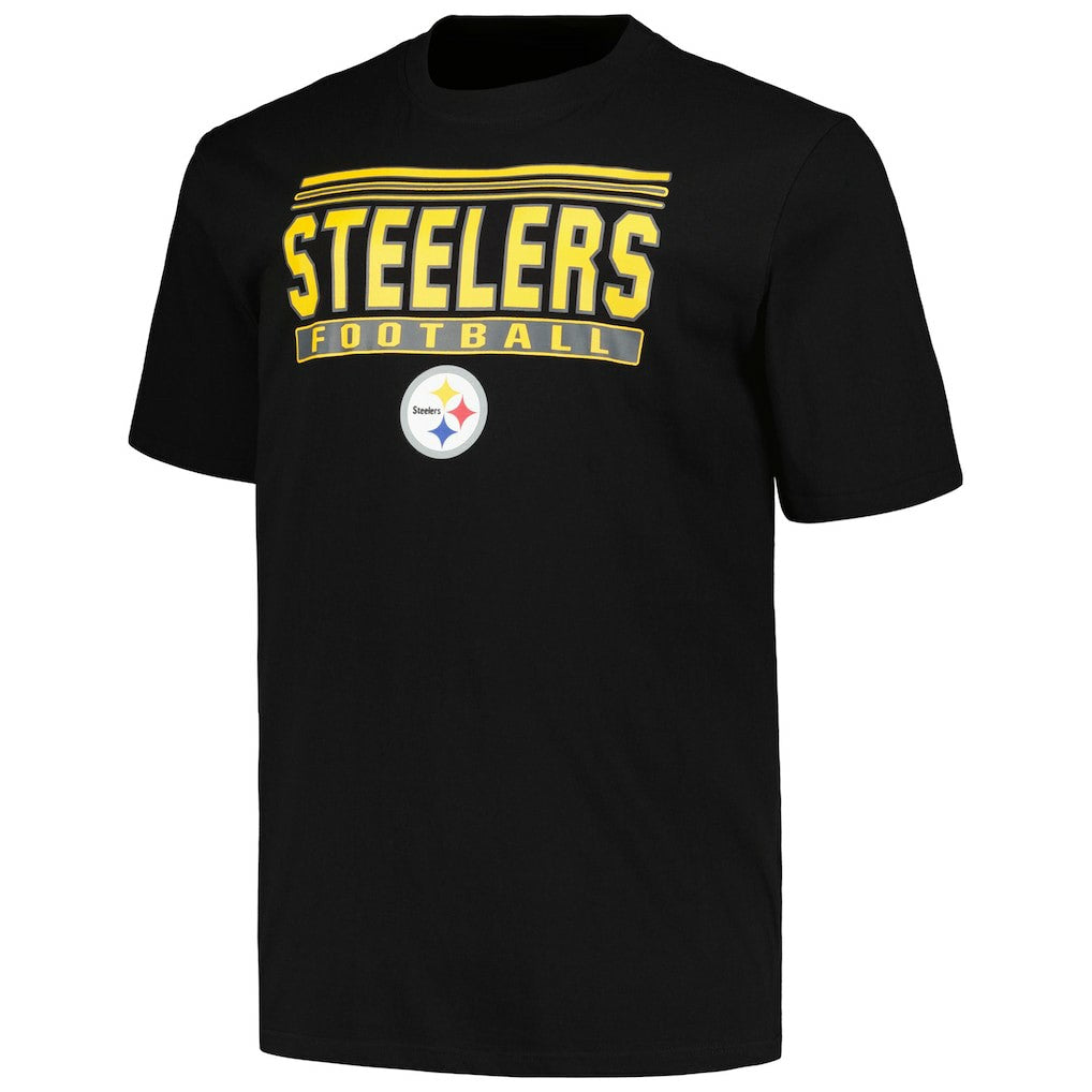 Pittsburgh Steelers Big & Tall Pop T-Shirt - Black T-shirts
