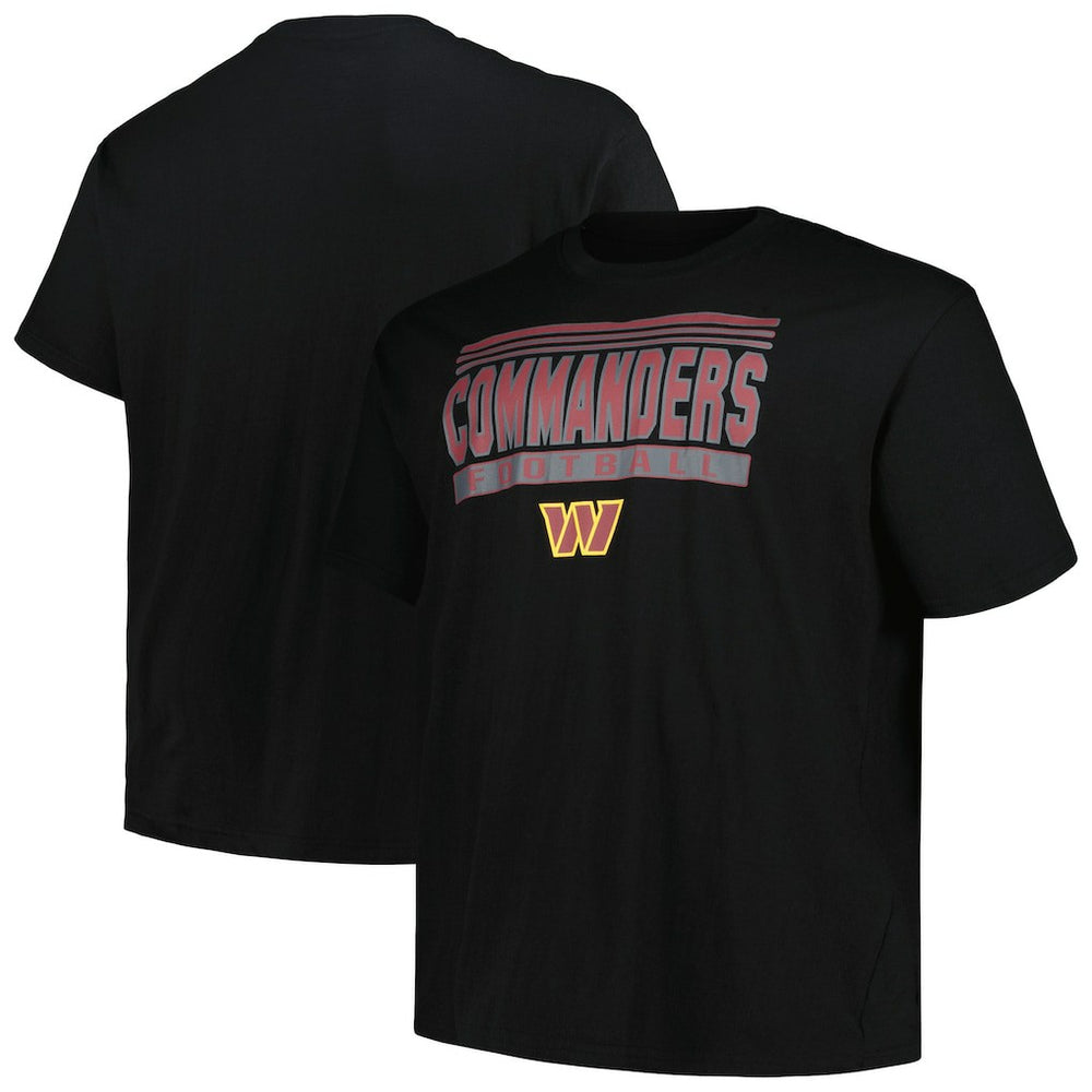 Washington Commanders Big & Tall Pop T-Shirt - Black T-shirts
