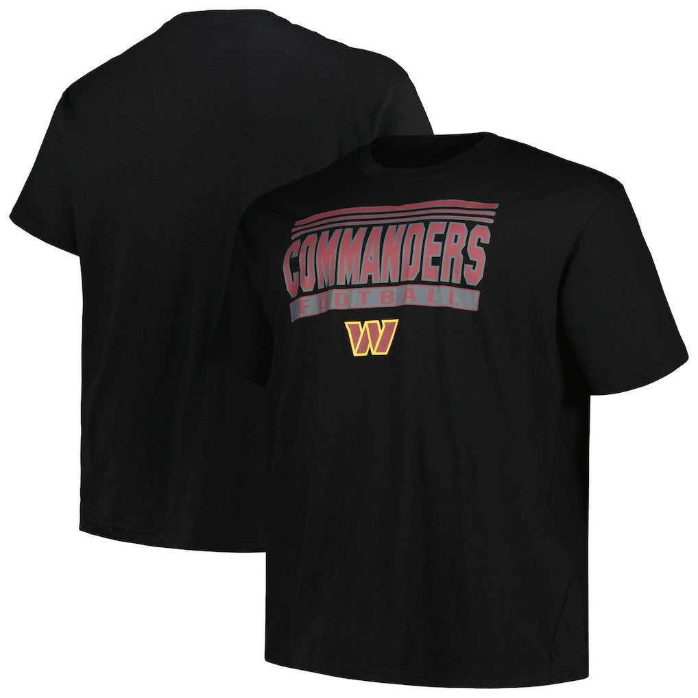 Washington Commanders Big & Tall Pop T-Shirt - Black T-shirts