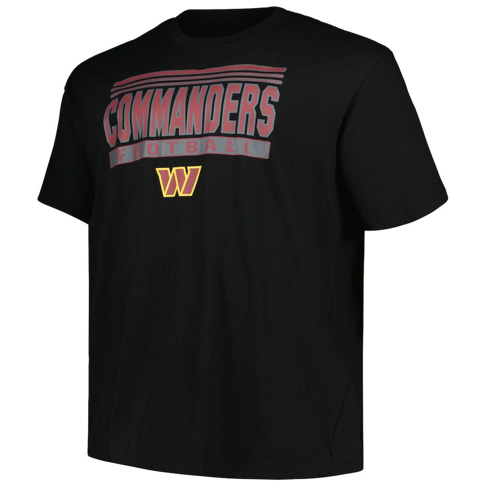 Washington Commanders Big & Tall Pop T-Shirt - Black T-shirts