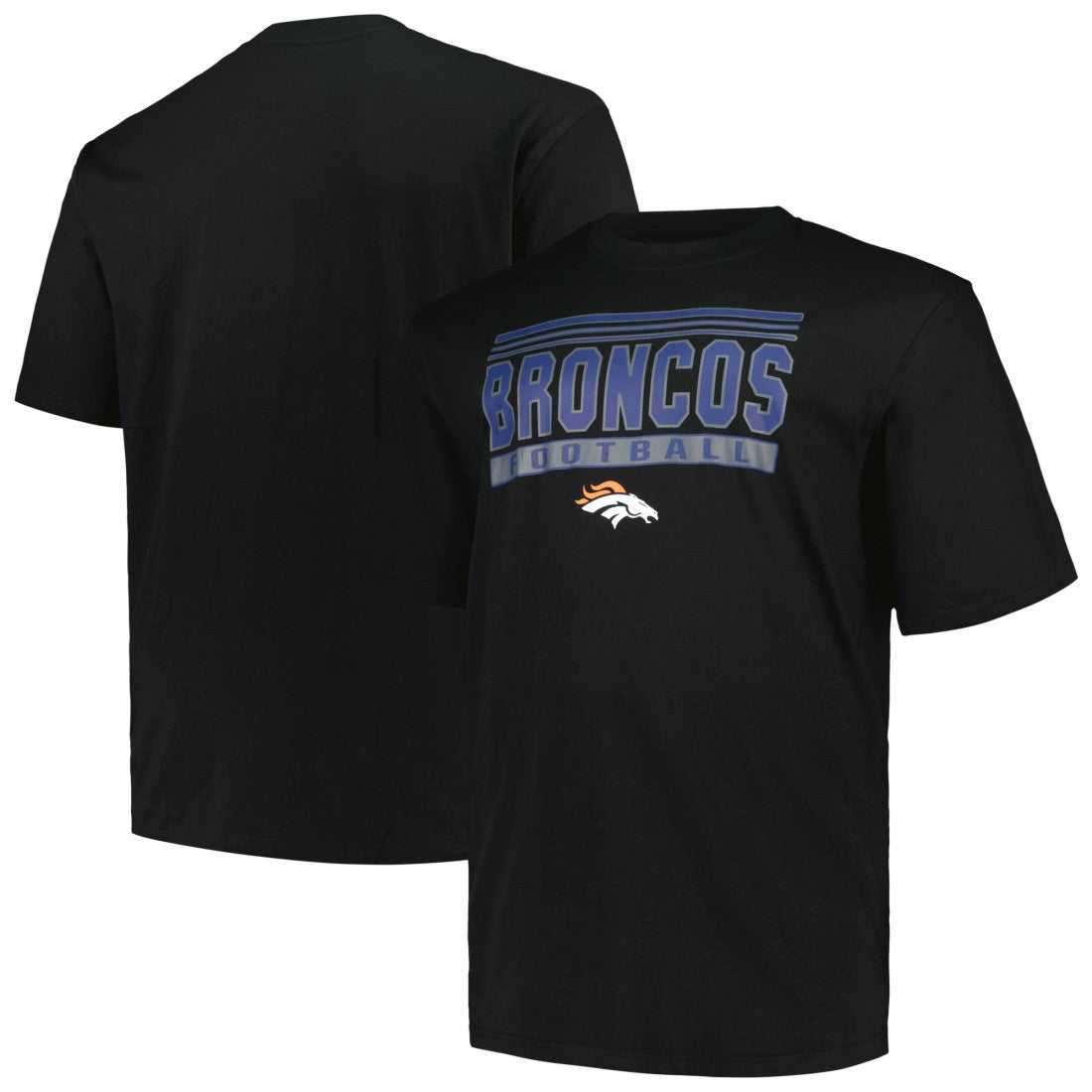 Denver Broncos Big & Tall Pop T-Shirt - Black T-shirts