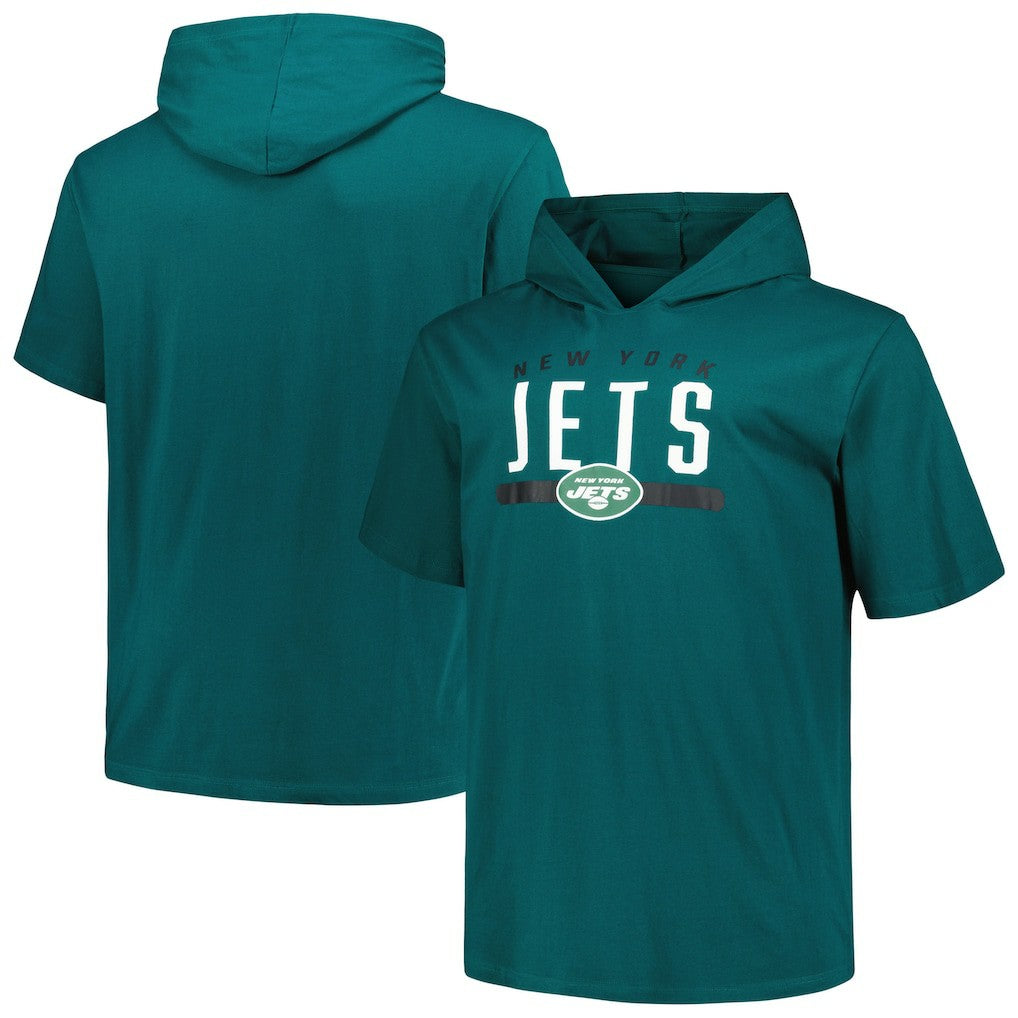 New York Jets Big & Tall Hoodie T-Shirt - Green Hoodies