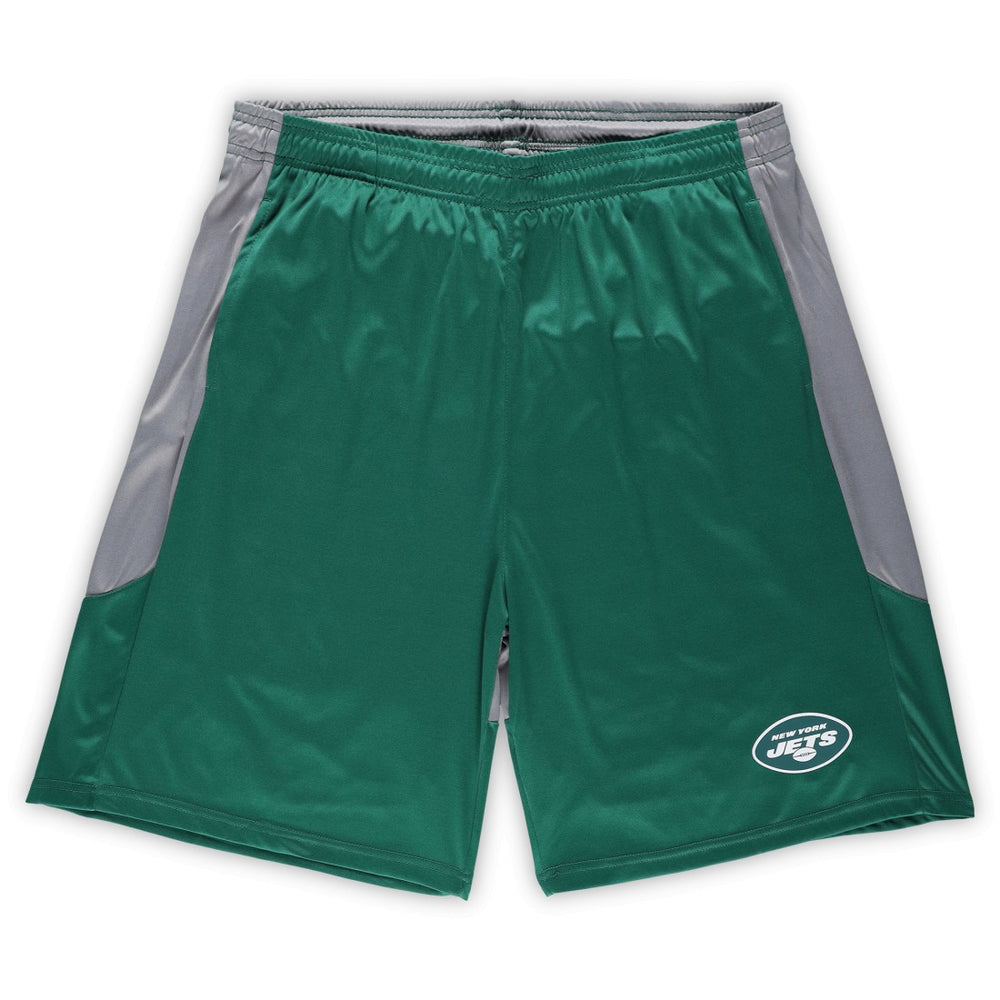 New York Jets Big & Tall Team Logo Shorts - Green Shorts