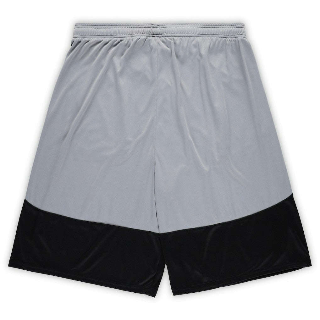 New Orleans Saints Big & Tall Team Logo Shorts - Black Shorts