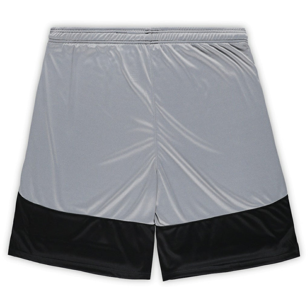 Pittsburgh Steelers Big & Tall Team Logo Shorts - Black Shorts