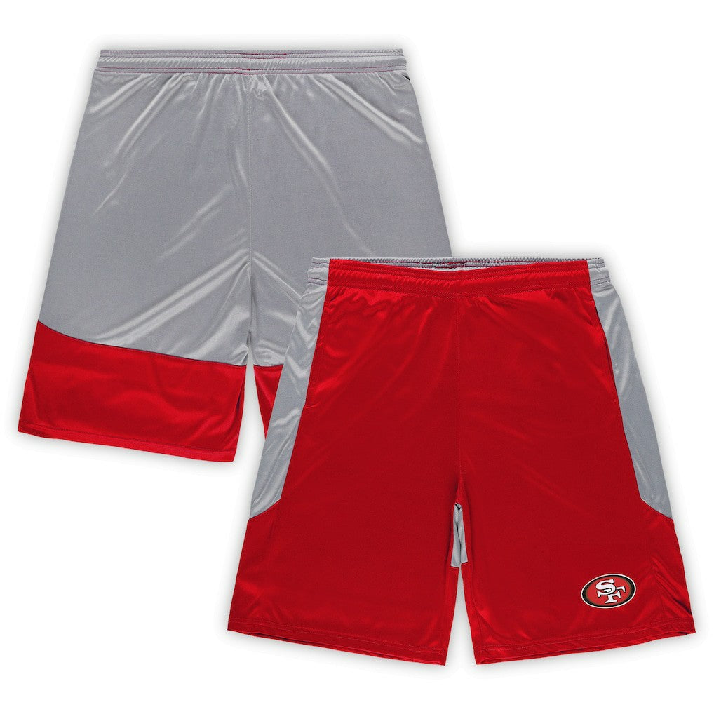 San Francisco 49ers Big & Tall Team Logo Shorts - Scarlet Shorts