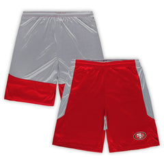 San Francisco 49ers Big & Tall Team Logo Shorts - Scarlet Shorts
