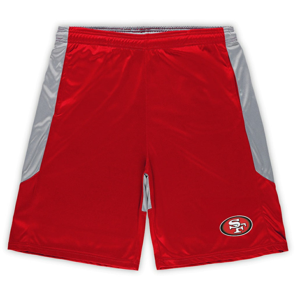 San Francisco 49ers Big & Tall Team Logo Shorts - Scarlet Shorts