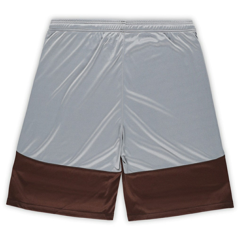 Cleveland Browns Big & Tall Team Logo Shorts - Brown Shorts