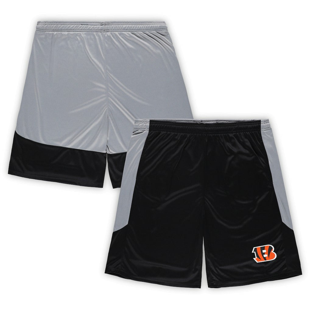 Cincinnati Bengals Big & Tall Team Logo Shorts - Black Shorts