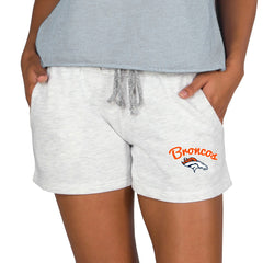 Denver Broncos Concepts Sport Women's Mainstream Terry Lounge Shorts - Oatmeal Shorts