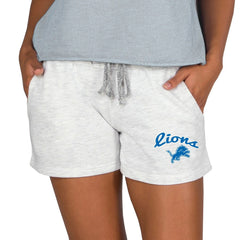 Detroit Lions Concepts Sport Women's Mainstream Terry Lounge Shorts - Oatmeal Shorts