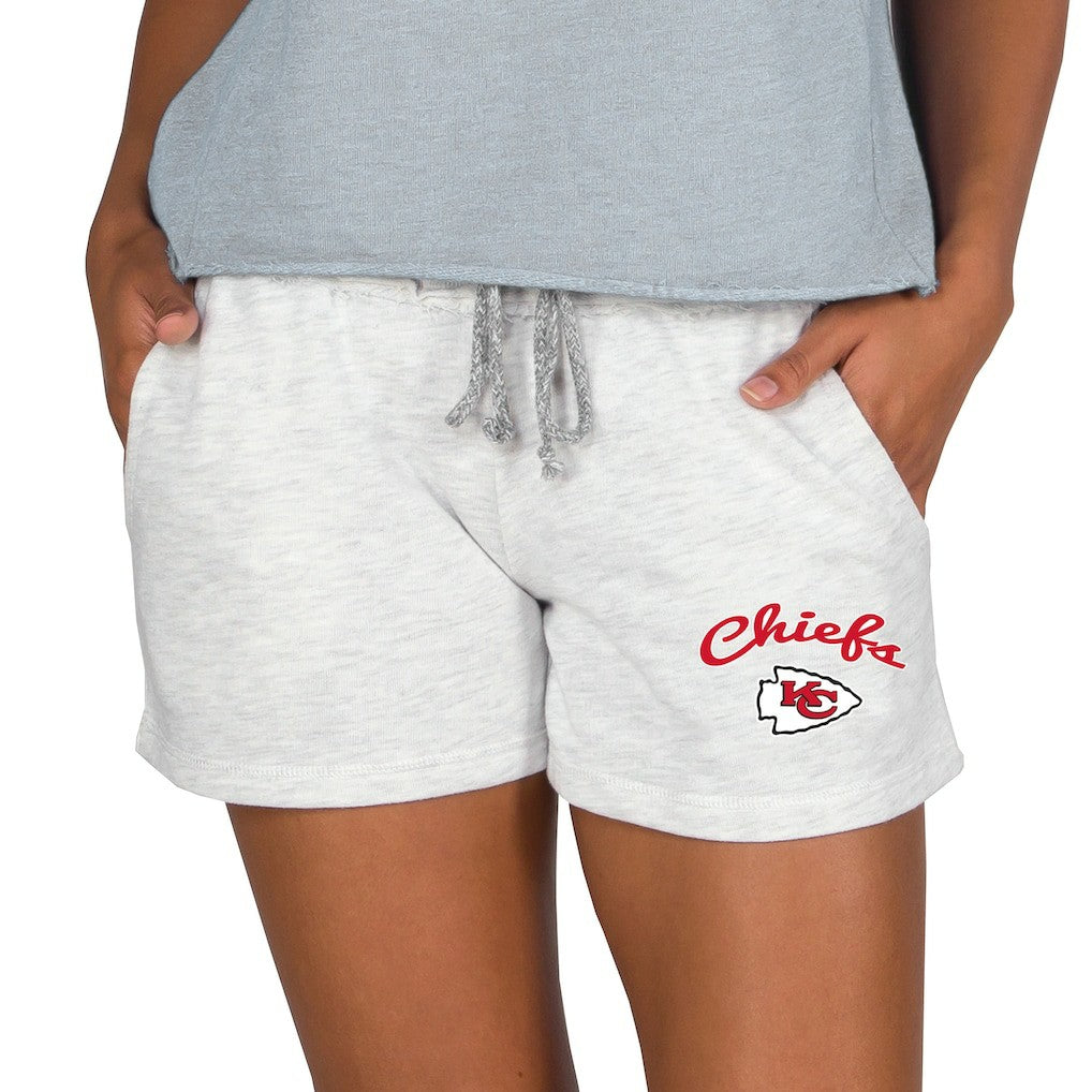Kansas City Chiefs Concepts Sport Women's Mainstream Terry Lounge Shorts - Oatmeal Shorts